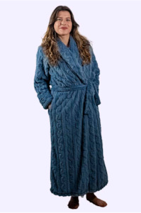 Essence Plush Robe wrap around - Denim 665RS
