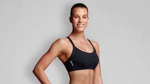 Bikini Tops: Funkita Hold Steady BIKINI Crop Top (Still Black)
