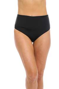 Bikini Bottom: Togs SB12TH Reversible High Waisted Swimwear Brief (Black/Navy)