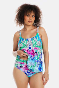 Mastectomy: Togs Granada Tankini A-Line Set (Blue)