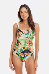 Togs Fiji Bandeau One Piece Swimsuit (Multi)