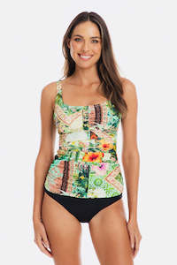 Tankini Tops: Togs Fiji Tankini Underwire Set (Multi)