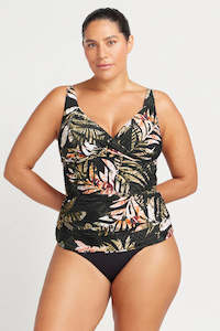 Tankini Tops: Artesands Neo Du Palmis Delacroix Multifit Cup Tankini Top (Black)