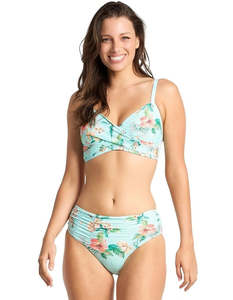 Swimwear: Sunseeker Cross Front Multifit Bikini Top (Multi)