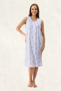 Nighties: Givoni Kym 6LP04K Short Nightie (Blue)