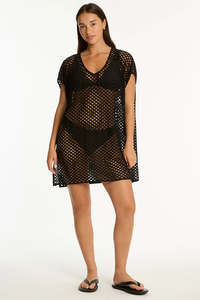 Sea Level Castaway Kaftan (Black)