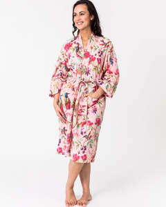 Floressents Paradise Cotton Kimono (Rose)