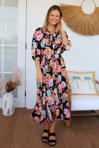 Resortwear: Dreamcatcher M03491 Midi Dress (Black)