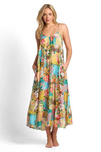 Resortwear: Sunseeker Papaya Scoop Maxi Dress  - Multi