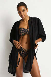 Sea Level Salt Boho Shirt (Black)
