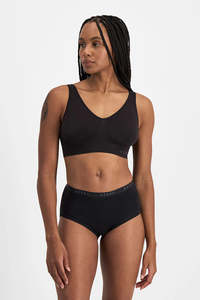Briefs: Bonds Cottontails Cotton Full Brief (Black)