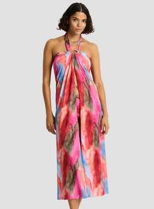 Resortwear: Sea Level Cabo Ring Cover Up Skirt (Pink)