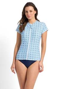 Mastectomy: Sunseeker Delight Short Sleeve Rashie - Ink