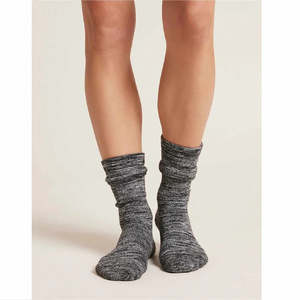 Sleepwear: Boody Women's Bamboo Bed Socks (Black Marle)