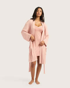 Boody Goodnight Robe (Dusty Pink)