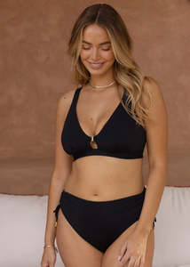 Fantasie Merissa Black Non Wired Triangle Bikini Top (Black)