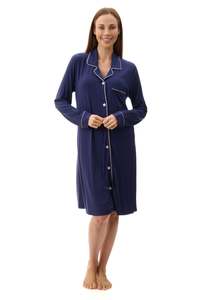 Givoni 7LE93 -  Sleepshirt With Piping (Navy)