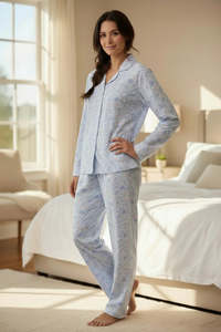 Sleepwear: Givoni 7LP30P - Poppy Pyjama Set (Blue)