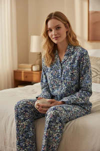 Sleepwear: Givoni 7PP23A Ariel Floral  Pyjama set (Navy)