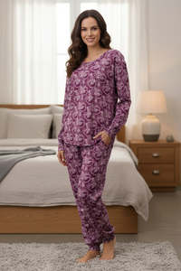 Givoni 7LG68C  Chloe Ski Pyjama Set (Plum)