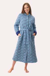 Dressing Gowns: Givoni 7QP38J Jada Quilted Dressing gown (Royal)
