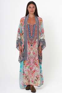 Peacock Feather ON0017 Viscose Cape/Kimono  (Multi)