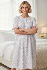 Givoni Biella Short sleeve short cotton nightie (Multi)