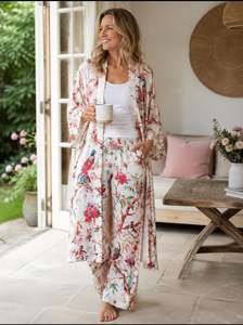 Loungewear: Floressents Paradise Pyjama Pants (White)