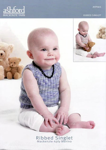 Accessories: Ashford Ribbed Singlet Knitting Pattern AYP083