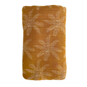 OB Designs Muslin - Ginger Palm Print