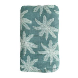 OB Designs Muslin - Ocean Palm Print