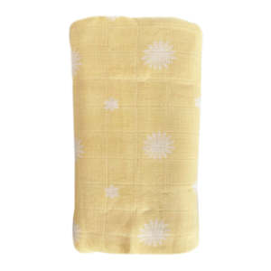 OB Designs Muslin - Lemon Daisy Print