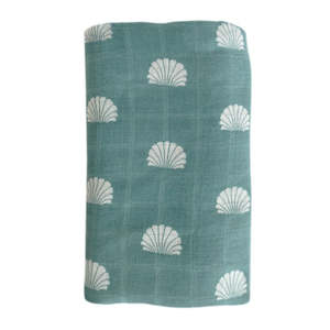 OB Designs Muslin - Ocean Shell Print