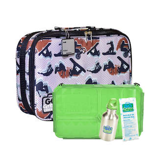 Go Green: Go Green Lunch Box Set - Extreme (with Green Food Box)
