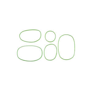 Go Green: Go Green Snack Box Bands - Green