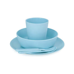 Bobo Bamboo: Bobo&Boo Dinner Set - Pacific (Blue)