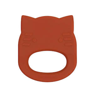 Wmbt Toys Bath: We Might Be Tiny - Cat Teether - Burnt Orange