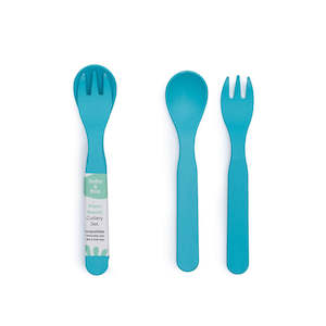 Bobo&Boo Plant Based Cutlery Set - Blue