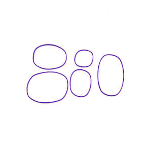 Go Green Snack Box Bands - Purple