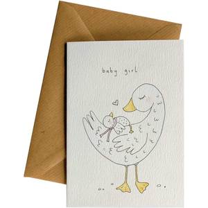 Greeting Cards: Baby Girl Duckling #194