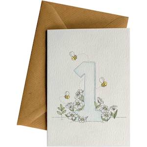 Ws Greeting Cards: 1st Birthday #WS-173