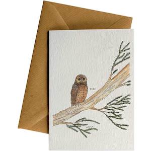 Ws Greeting Cards: Ruru Totara #WS-166