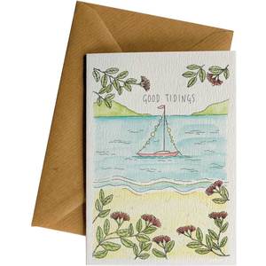 Ws Christmas Cards: Good Tidings Beach #WS-C171