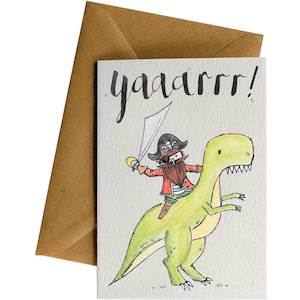 Ws Gc Birthday: Yaaarrr Dino Pirate #WS-029