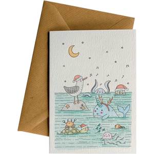 Greeting Cards: Festive Ocean Surface #C205