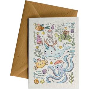 Greeting Cards: Festive Sea Montage #C203