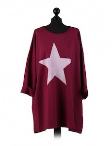 Products: Made In Italy Zabra Star Top Red