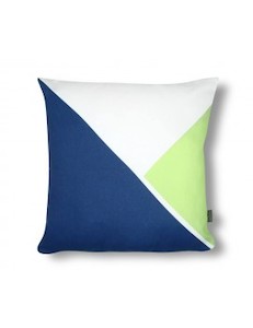 Kids Rooms: SCOUT TRIANGLE CUSHION in GREY/AQUA