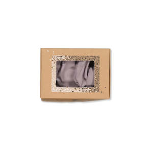 Baby: KNOTTED BEANIE AND BOOTIE SET- Taupe Nature