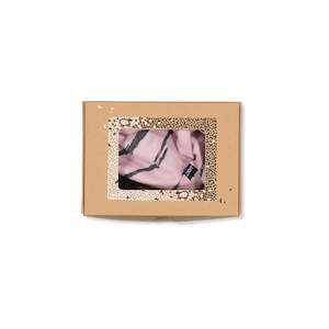 Baby: KNOTTED BEANIE AND BOOTIE SET- Lilac Tiger